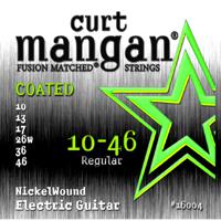 Curt Mangan Nickel Wound Coated 10-46 snarenset voor elektrische gitaar