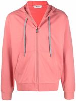 Zegna hoodie à fermeture zippée - Rose