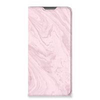 Motorola Moto G52 | Moto G82 Standcase Marble Pink - Origineel Cadeau Vriendin - thumbnail