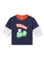 Kenzo Kids t-shirt imprimé à effet superposé - Bleu