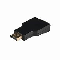 DisplayPort-Adapter - DisplayPort Male - VGA Female 15p - 1080p - Verguld - Recht - Rond - ABS - Antraciet - Doos