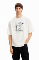 Arty-design T-shirt - WHITE - L - thumbnail