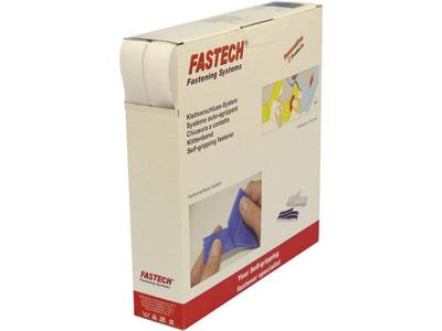 FASTECH® B25-STD000010 Klittenband Om op te naaien Haak- en lusdeel (l x b) 10 m x 25 mm Wit 10 m