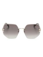 Marc Jacobs Eyewear lunettes de soleil à monture géométrique - Marron