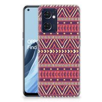 OPPO Reno 7 5G | Find X5 Lite TPU bumper Aztec Paars - thumbnail