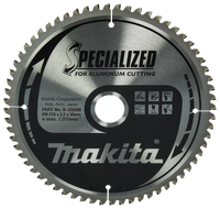 Makita Accessoires Afkortzaagblad Aluminium | Specialized 216x30x2,2 64T -5g - B-33299 - B-33299 - thumbnail