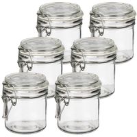 Weckpot/inmaakpot - 10x - Tarro - 250 ml - glas - met beugelsluiting - D11 x H10 cm