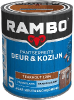 rambo pantserbeits deur en kozijn zijdeglans transparant 1202 licht eiken 0.75 l