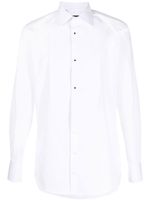 Dolce & Gabbana chemise de smoking à plastron contrastant - Blanc