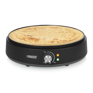 Princess Deluxe Crêpe maker Controlelampje, Anti-aanbaklaag Zwart