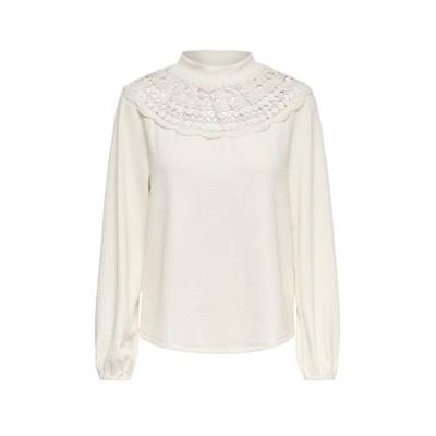 JDY ribgebreide trui JDYSANTIAGO ecru