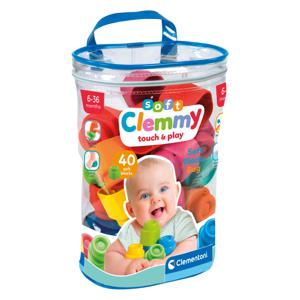 Clementoni Baby Soft Clemmy Blokken met Opbergtas, 40dlg.