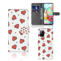 Samsung Galaxy A71 Telefoon Hoesje Hearts - thumbnail