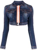 DSQUARED2 veste en jean à coupe crop - Bleu - thumbnail