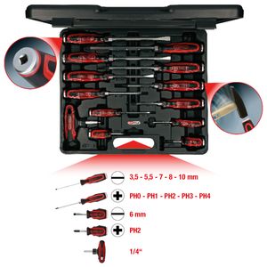 KS Tools 151.1150 handschroevendraaier Set Rechte schroevendraaier