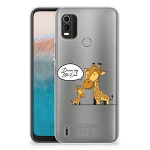 Nokia C21 Plus Telefoonhoesje met Naam Giraffe