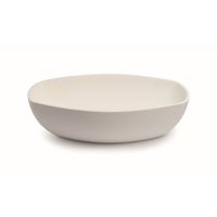 Waskom Opbouw Luca Sanitair Danish Oval 48x32,5x13,5 Mineral Stone Mat Wit