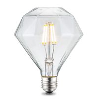 Edison Vintage E27 LED filament lichtbron Diamond | D112 Deco | Retro LED lamp | 11.2/11.2/13.8cm | Helder | geschikt voor E27 fitting | Dimbaar | 4W 320lm 3000K | warm wit licht - thumbnail