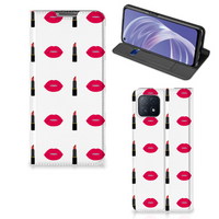 OPPO A73 5G Hoesje met Magneet Lipstick Kiss