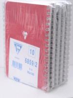 Notitieboek Clairefontaine A7+ 95x140 ruit 5x5 100blz 90gr assorti | Omdoos a 10 stuk