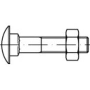 TOOLCRAFT 111170 Platbolschroef M8 50 mm Buitenzeskant DIN 603 Staal 200 stuk(s)