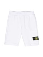 Stone Island Junior short à patch Compass - Blanc - thumbnail