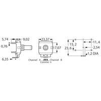 Bourns ECW1J-B24-BC0024L Encoder 1 stuk(s) - thumbnail