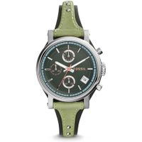 Horlogeband Fossil ES3905 Onderliggend Leder Groen 12mm - thumbnail