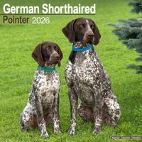 German Shorthair Pointer Calendar 2026 Square Dog Breed Wall Calendar - 16 Month