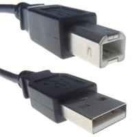 Computer Gear 26-2900 - 2M USB 2 Aansluitkabel - Een Mannelijke naar B Mannelijke Printer etc(Zwart)