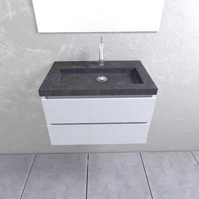 Mueller Salvador badkamermeubel hoogglans wit 80cm 1 kraangat Mueller Salvador badkamermeubel hoogglans wit 80cm 1 kraangat