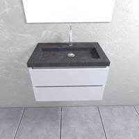 Mueller Salvador badkamermeubel hoogglans wit 80cm 1 kraangat