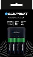 Blaupunkt Standaard oplader voor 1-4 Ni-MH accu's, 8-10 uur oplaadtijd, inclusief 4 AA Blaupunkt accu's