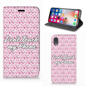 Apple iPhone Xr Design Case Flowers Pink DTMP