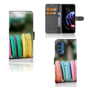 Motorola Edge 20 Pro Book Cover Macarons