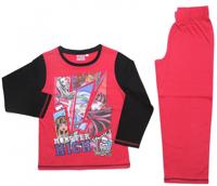 Monster High pyjama katoen meisjes roze maat 140