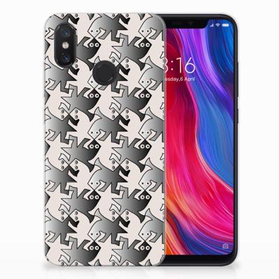 Xiaomi Mi 8 TPU Hoesje Salamander Grey Xiaomi Mi 8 TPU Hoesje Salamander Grey
