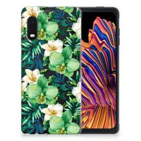 Samsung Xcover Pro TPU Case Orchidee Groen - thumbnail