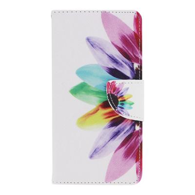 Shop4 - Nokia 4.2 Hoesje - Wallet Case Gekleurde Bloem