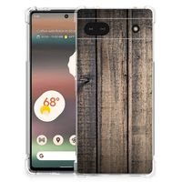 Google Pixel 6A Stevig Telefoonhoesje Steigerhout - thumbnail