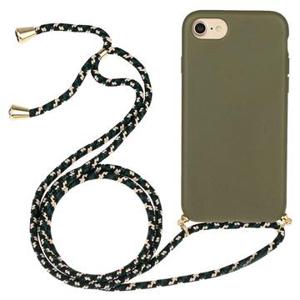 iPhone 7/8/SE (2020)/SE (2022) TPU Hoesje met Lanyard - Army Groen