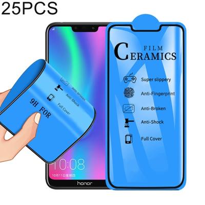25 stuks 2.5 D volledige lijm volledige cover keramiek film voor Huawei Honor 8C
