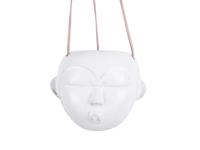 Present Time Mask ronde plantenhanger (Kleur: wit)