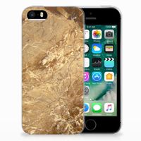 Apple iPhone SE | 5S TPU Siliconen Hoesje Marmer Creme