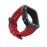 bik Gemodificeerde kit metalen kast met band voor Apple Watch Series 8 7 45mm, roestvrij stalen cover + riem retrofit set accessoires voor iwatch 6 5 4 se (kleur: 12, maat: 44 mm voor 6 5 4 se)