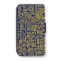 Majorelle Blue Print: iPhone XS Flip Hoesje