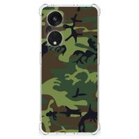 OPPO A98 Doorzichtige Silicone Hoesje Army Dark - thumbnail