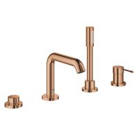 GROHE Essence New afbouwdeel voor 4-gats badrandcombinatie met omstel incl. baduitloop, handdouche en doucheslang 200cm warm sunset 19578DA1 - thumbnail