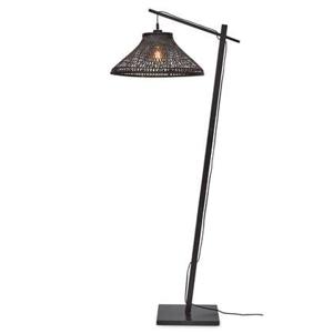 GOOD&MOJO Vloerlamp Tahiti - Bamboe Zwart - 65x45x150cm