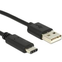 Delock kabel USB Type-C 2.0 stekker > USB 2.0 A stekker 1, 0 m zwart
